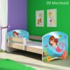 Dječji krevet ACMA s motivom, bočna sonoma 140x70 cm 09 Mermaid