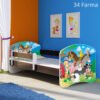Dječji krevet ACMA s motivom, bočna wenge 140x70 cm 34 Farm