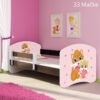 Dječji krevet ACMA s motivom, bočna wenge 140x70 cm 33 Cats