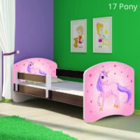 Dječji krevet ACMA s motivom, bočna wenge 160x80 cm 17 Pony