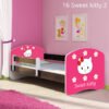Dječji krevet ACMA s motivom, bočna wenge 160x80 cm 16 Sweet Kitty 2
