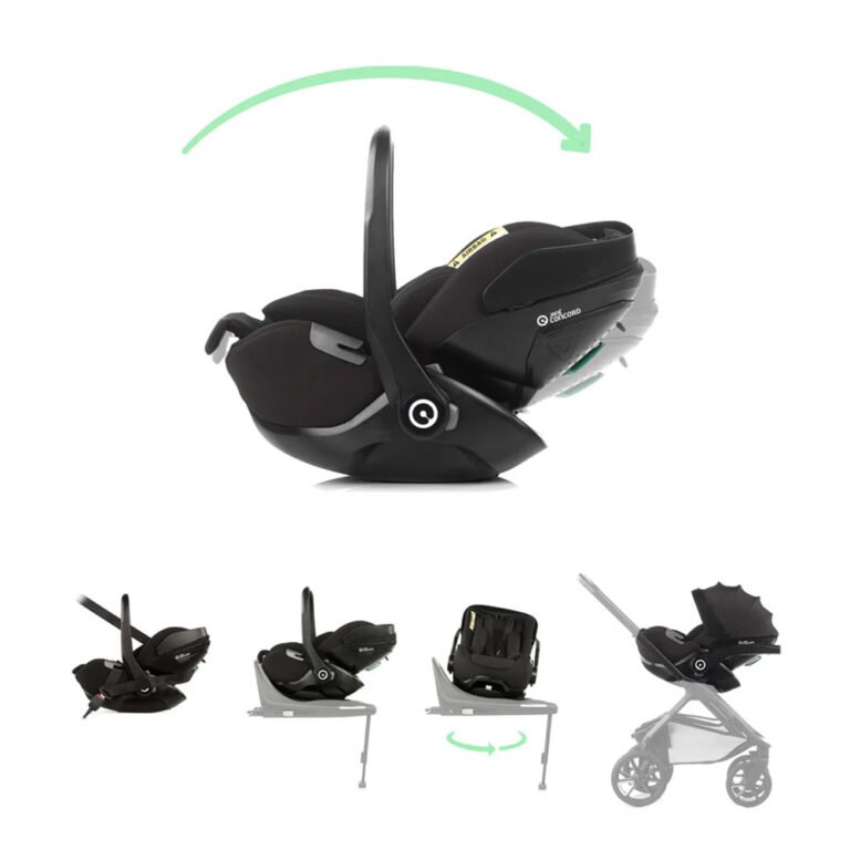JANE CONCORD Kombibaby autosjedalica 0-13 kg (40-87 cm), Matt black