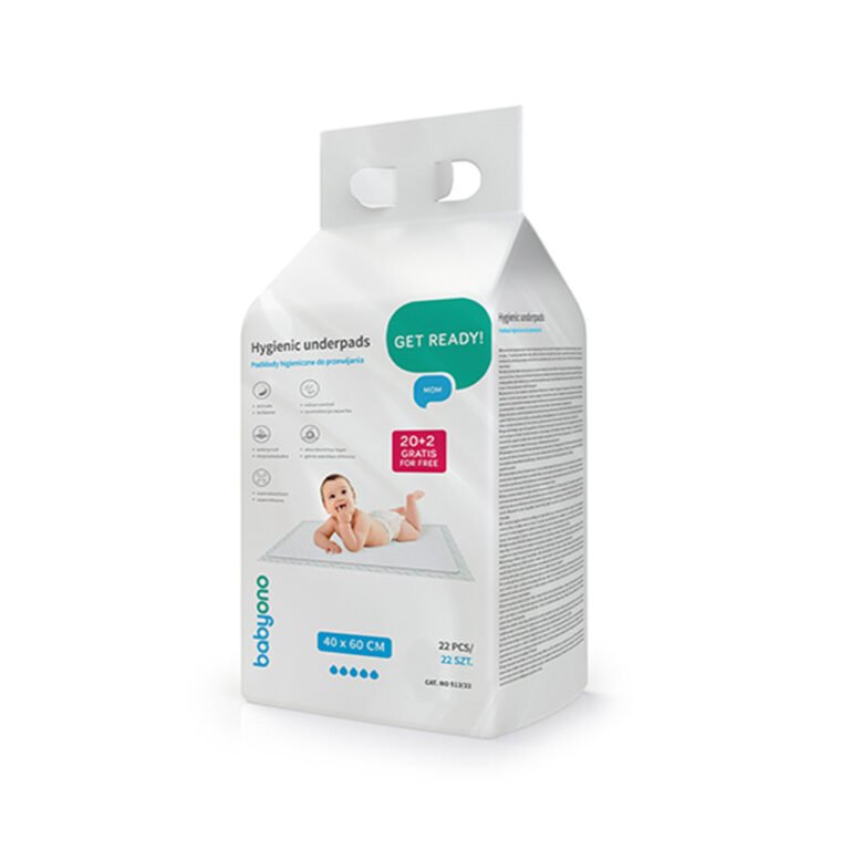 BabyOno Podloga za prematanje 20 kom 40x60 cm + 2 kom gratis