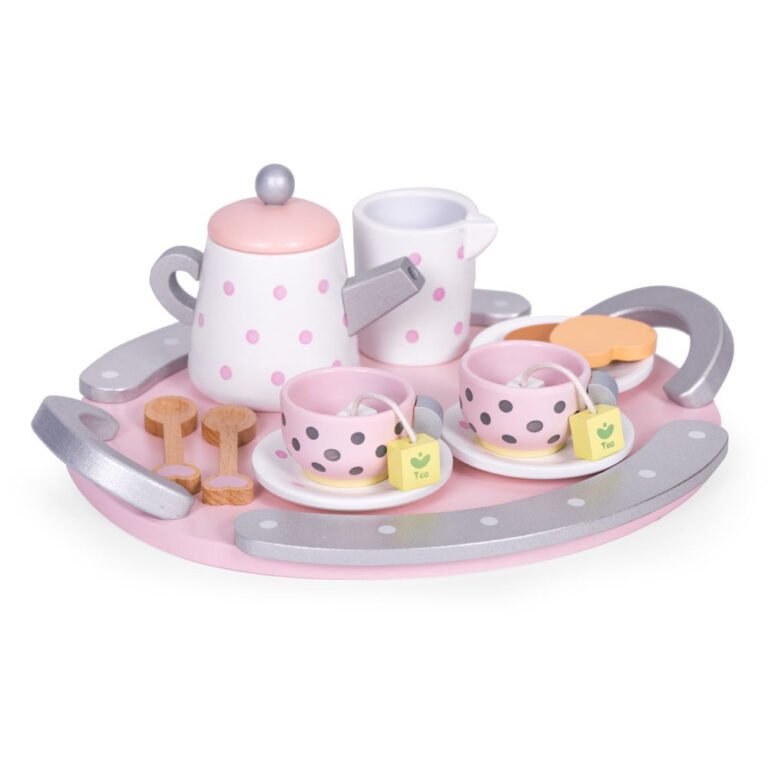 Ecotoys Drveni set za čaj od 15 elemenata