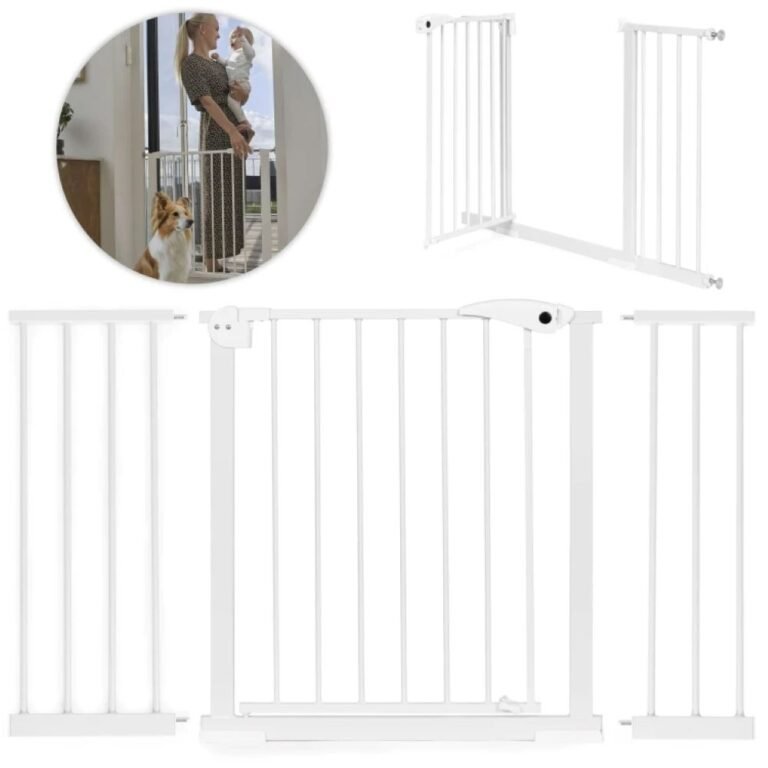 Ecotoys zaštitna ograda 74-132 cm, White