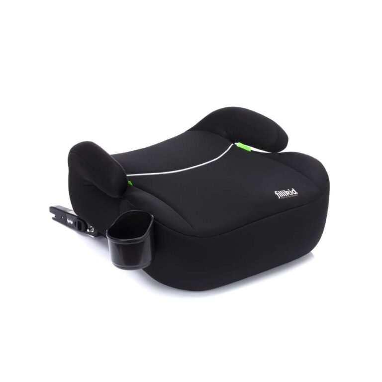 Fillikid Booster/sjedalo za auto (125-150 cm) s Isofix priključkom i držačem za čašu, crna