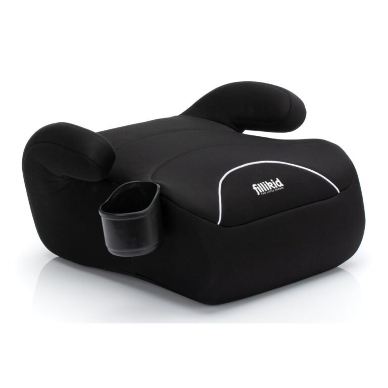 Fillikid Booster/sjedalo za auto s držačem za čašu bez isofix-a (125-150 cm), crna
