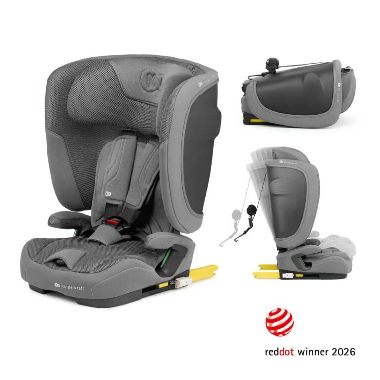 Kinderkraft autosjedalica FIX2GO i-Size 9-36 kg (76-150 cm), Grey