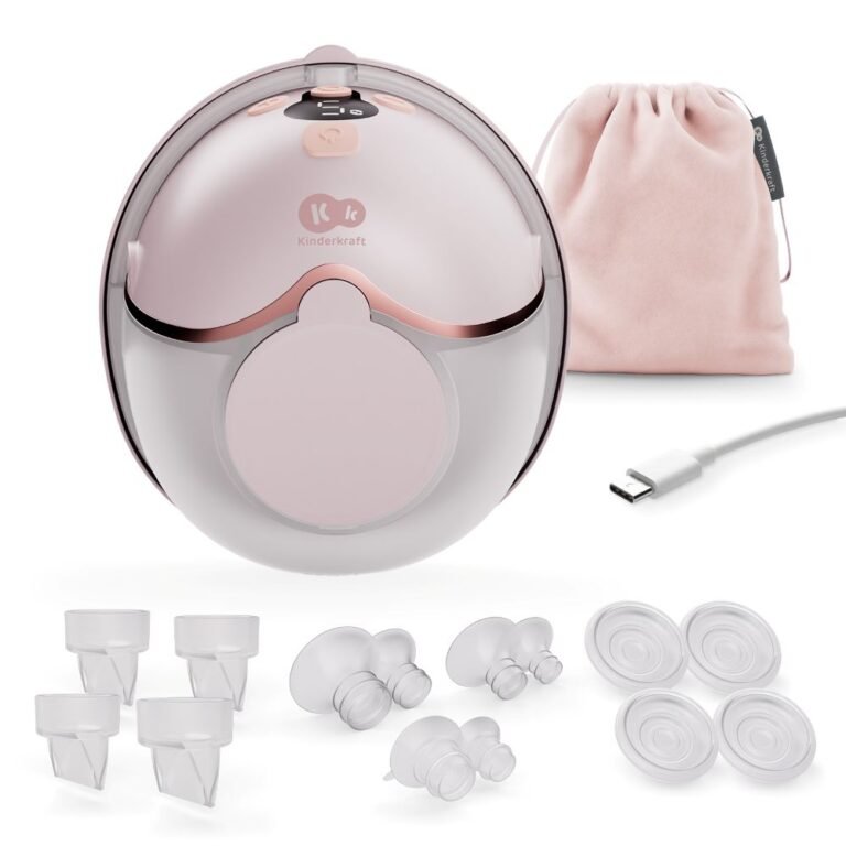 Kinderkraft Električna izdajalica MAMAFLOW, hands free, Pink