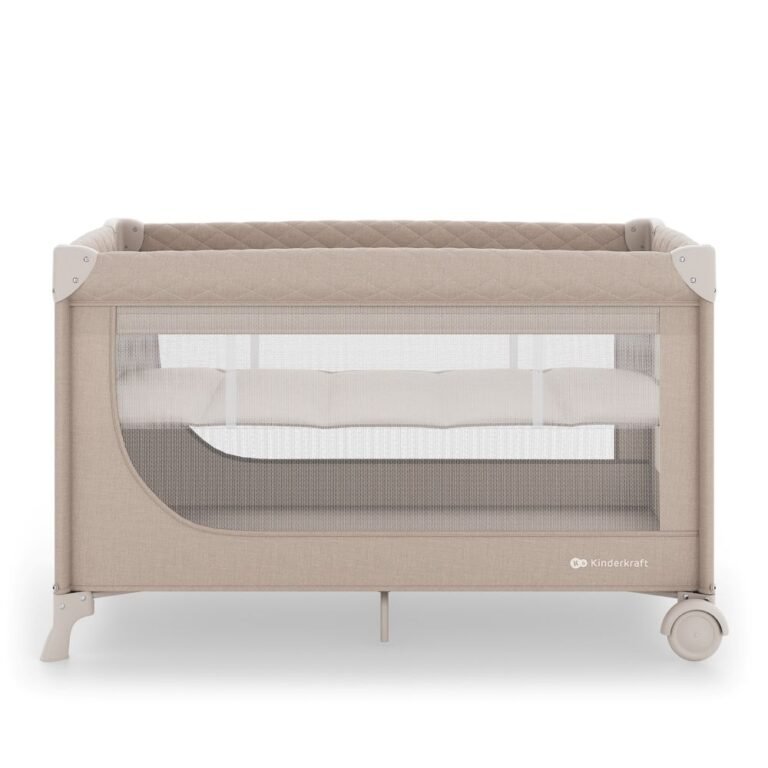 Kinderkraft Putni krevetić LEODY UP, Beige