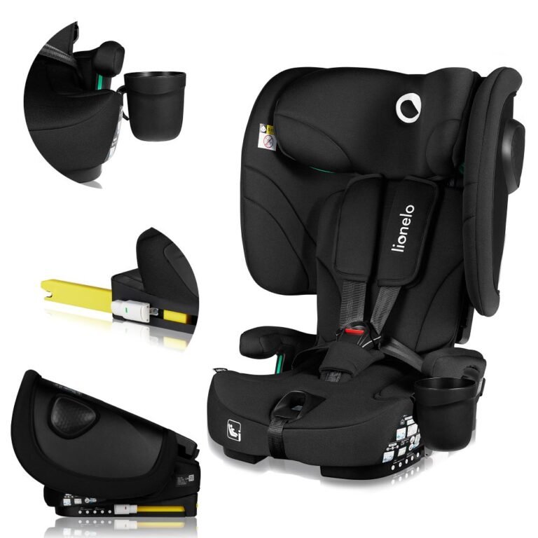 Lionelo autosjedalica Nelly i-Size 9-36 kg (76-150 cm), Black Carbon