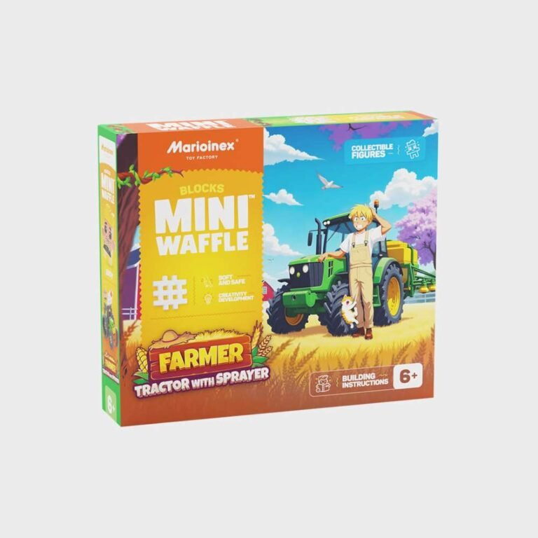 Marioinex Mini Waffle Farmer 50 kom, Tractor with Sprayer