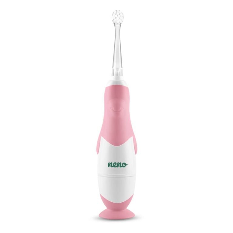 NENO DENTI Električna četkica za zube za djecu s dodacima (od 3.mj), pink