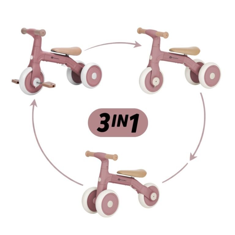 PETITE&MARS Balans bicikl Bingo 3 u 1, Dusty Rose