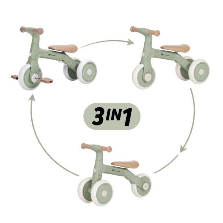 PETITE&MARS Balans bicikl Bingo 3 u 1, Sage Leaf