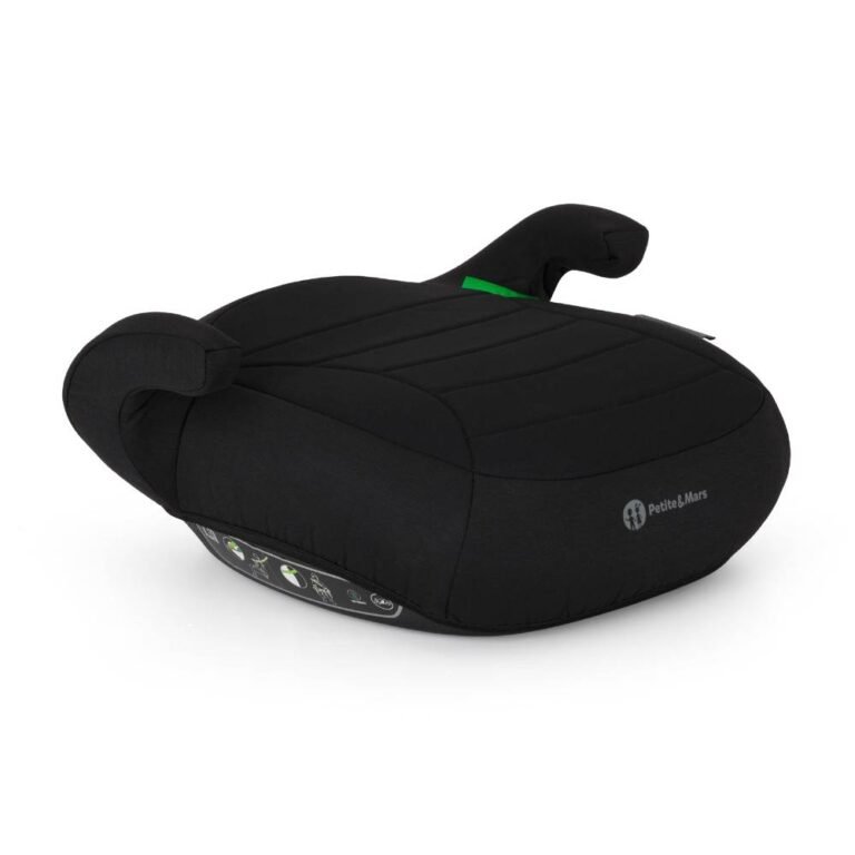 PETITE&MARS booster autosjedalica Zuno (125-150 cm) bez Isofix-a, Coal Black
