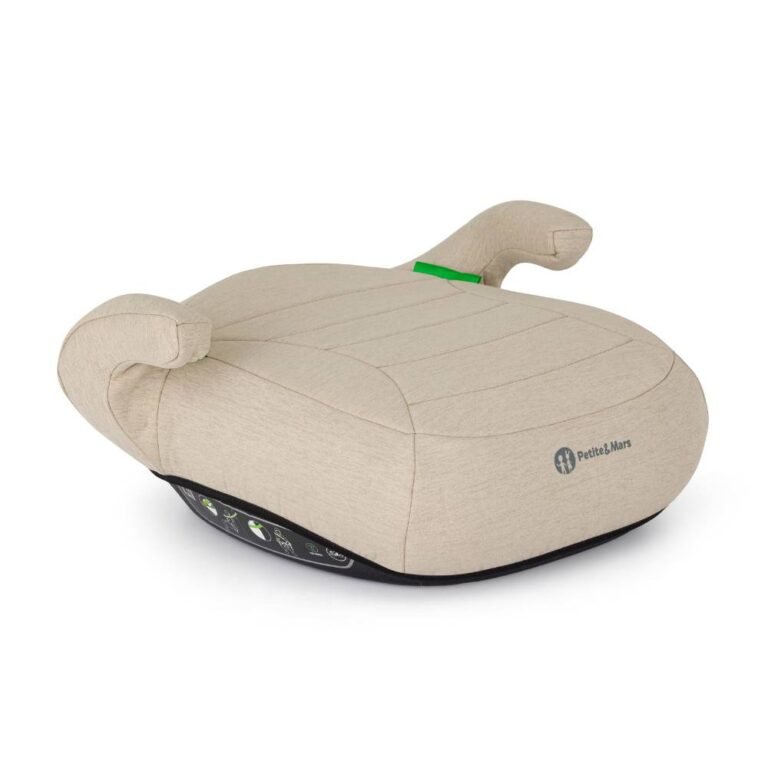 PETITE&MARS booster autosjedalica Zuno (125-150 cm) bez Isofix-a, Sage Beige