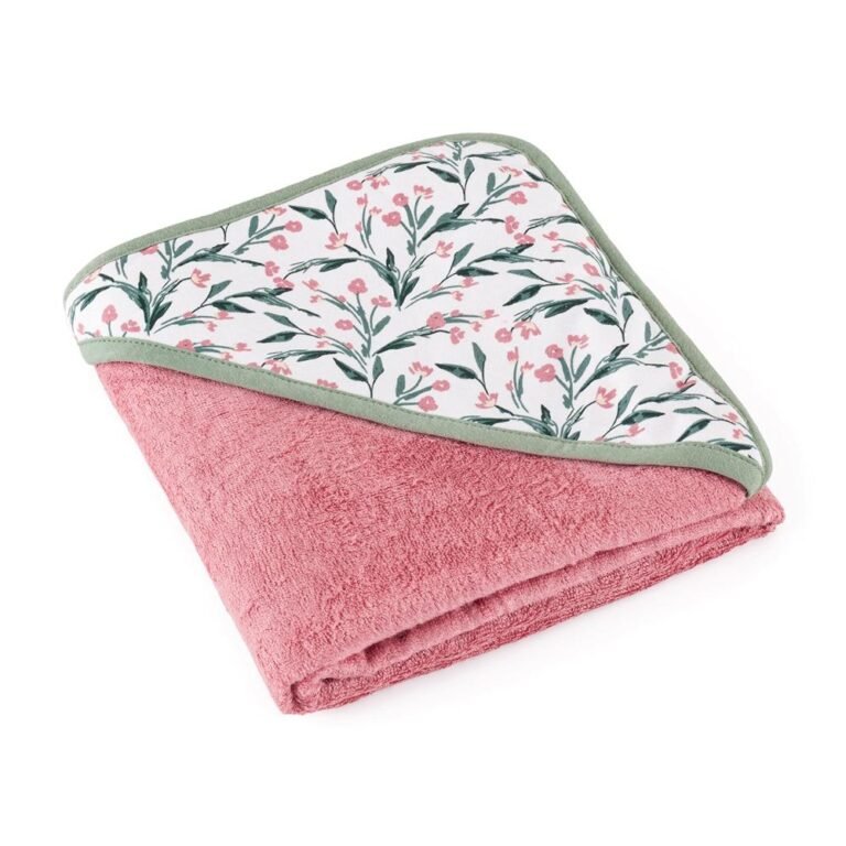 PETITE&MARS Loulou ručnik bambus 100x100cm, Pink Meadow