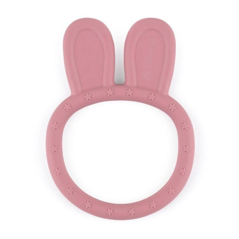 PETITE&MARS Silikonska grickalica za zube Bunny 0 m+, Dusty Rose