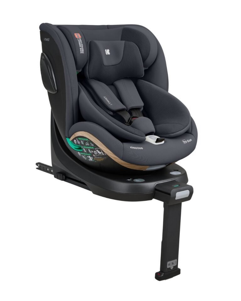 Kikka Boo autosjedalica i-Twist i-Size 2026, Grupa 0+, 1, 2, 3 (0-36 kg) (40-150 cm) - Grey