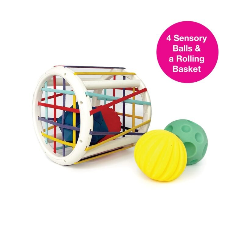 Edushape senzorna igračka Push & Roll set loptica i košare