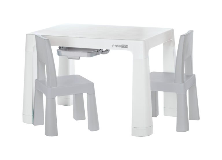 FREEON stol i dvije stolice Neo,siva 46620