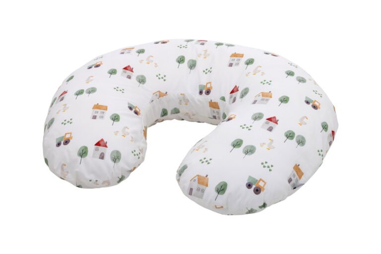 BUBABA BY FREEON jastuk za trudnicu i dojilju i potporu mali, 70 cm, Farma, bijeli multicolor 83969
