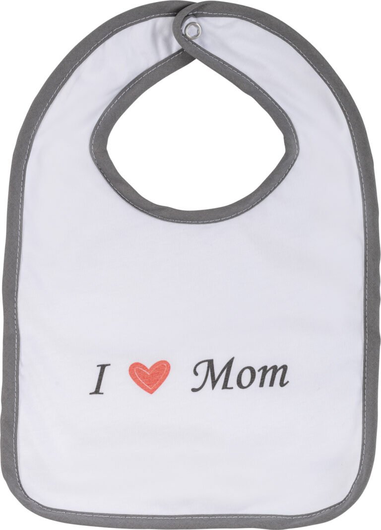BUBABA BY FREEON podbradnjak I love mom white/grey 84591