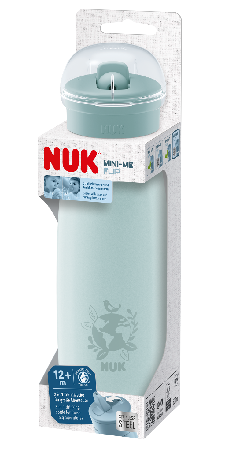 NUK čašica Mini-Me Flip nehrđajući čelik 12m+, 500 ml multicolor kom 10255691
