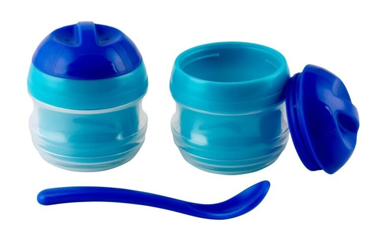 MAM termo posuda set sa žlicom blue/rose 440025