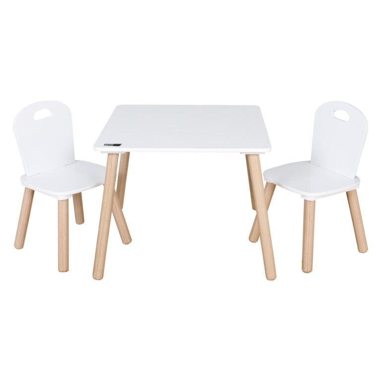 FREEON stol athena sa dvije stolice white 40437