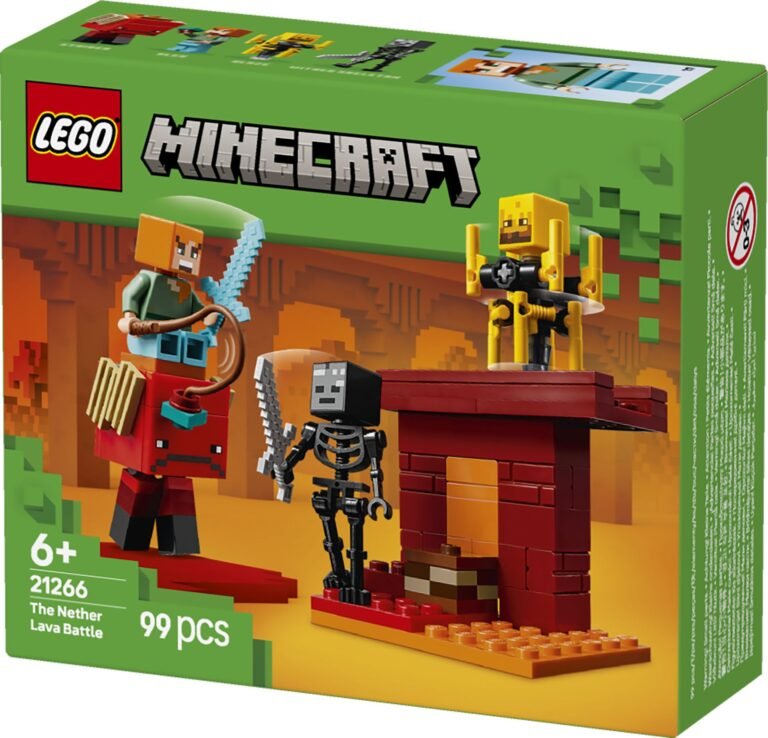 LEGO® MINECRAFT® 21266 Bitka uz lavu Nethera