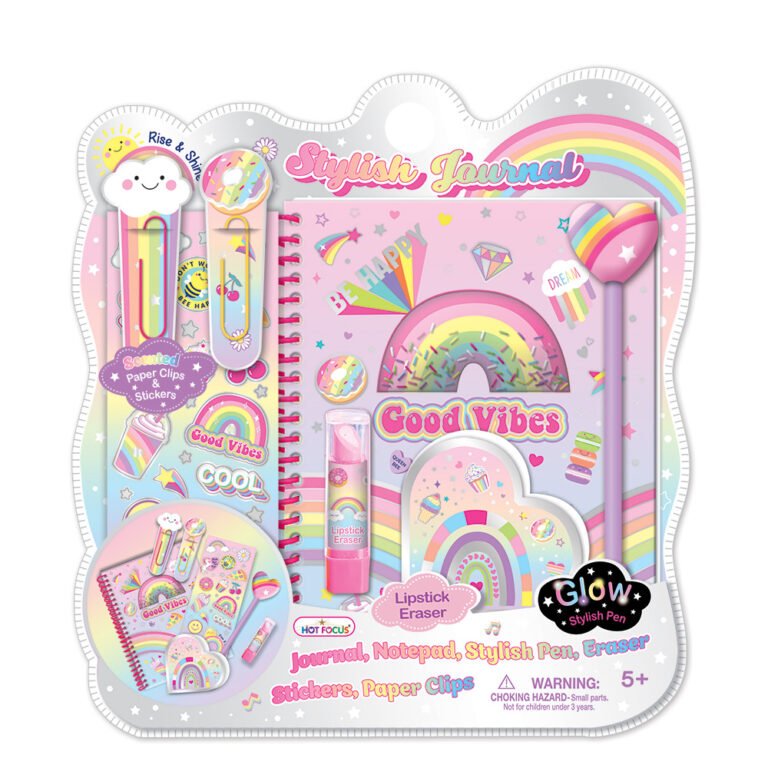 HOT FOCUS set stilski dnevnik Rainbow 252 RB