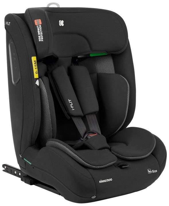Kikka Boo autosjedalica i-Flit i-Size,  Grupa 1, 2, 3 (9-36 kg) (76-150 cm) - Black