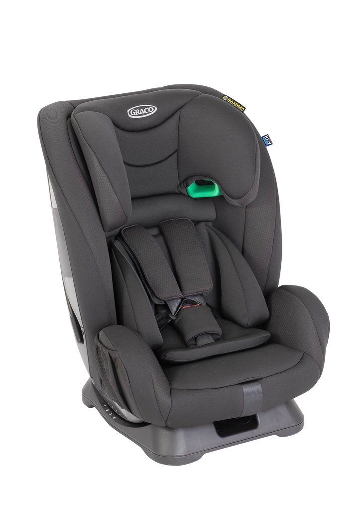 Graco autosjedalica FlexiGrow i-Size, Grupa 1, 2, 3 (9-36 kg) (76-145 cm) - Onyx