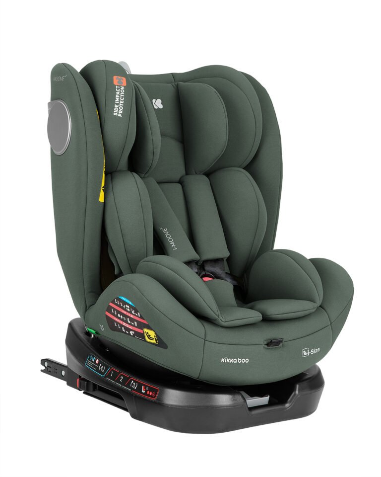 Kikka Boo autosjedalica i-Moove 2 i-Size, Grupa 0+, 1, 2, 3 (0-36 kg) (40-150 cm) - Army Green