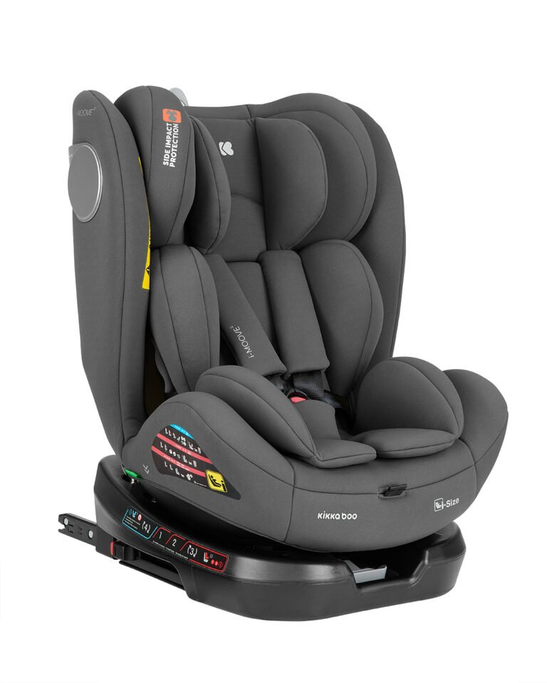 Kikka Boo autosjedalica i-Moove 2 i-Size, Grupa 0+, 1, 2, 3 (0-36 kg) (40-150 cm) - Dark Grey