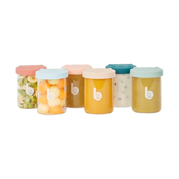 Babymoov Isy Bowls staklene posudice za hranu 250 ml - set od 6 komada