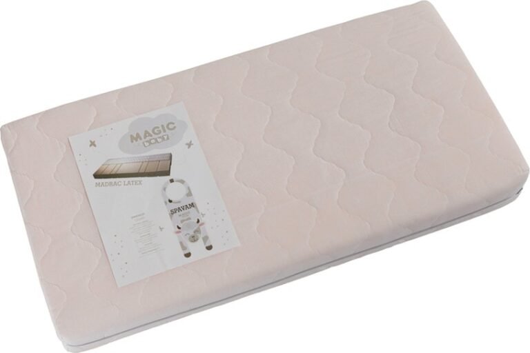 Dječji madrac Latex 120 x 60 x 13 cm - PU pjena, antialergijska presvlaka, pamuk
