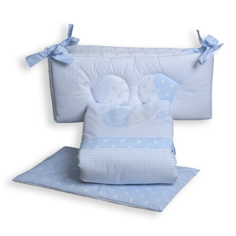 Magic Baby komplet posteljine Ribice 4-dijelni, 120x60/130x65 cm, 100% pamuk