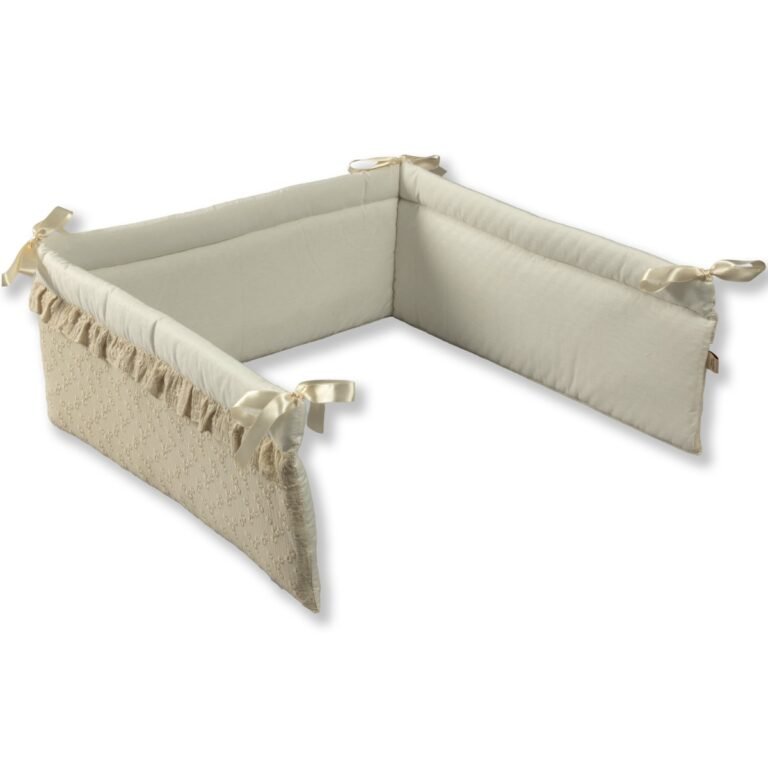 Magic Baby ogradica za krevetić s volanom Kjara, muslin pamuk, 180 cm - BOHO kolekcija