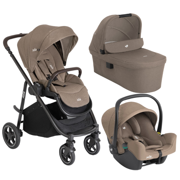 Joie kolica 3u1 Versatrax + košara Ramble XL + autosjedalica i-Snug2 - Cashew