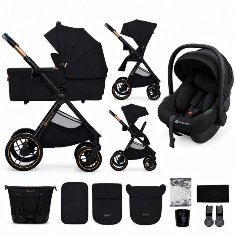 Kinderkraft dječja kolica Nea 2 3u1, Midnight Black B