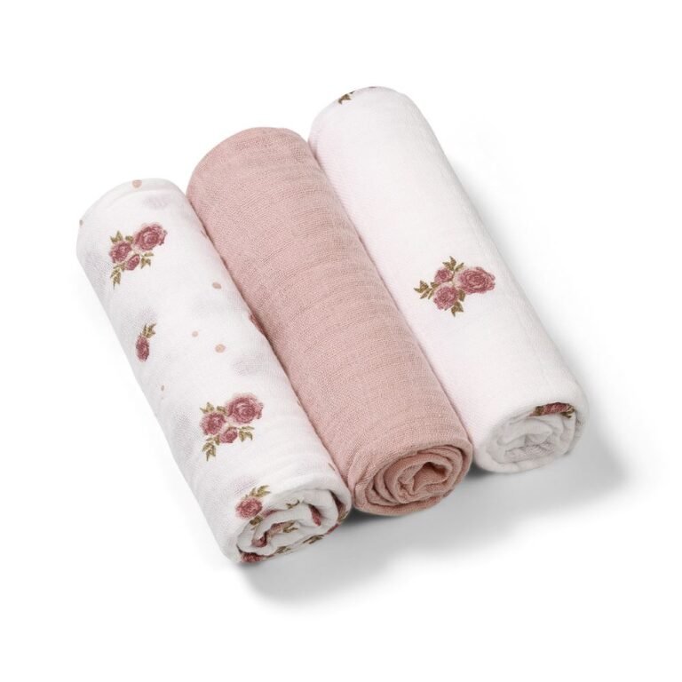 BabyOno Tetra pelene Muslin Ruže, roza