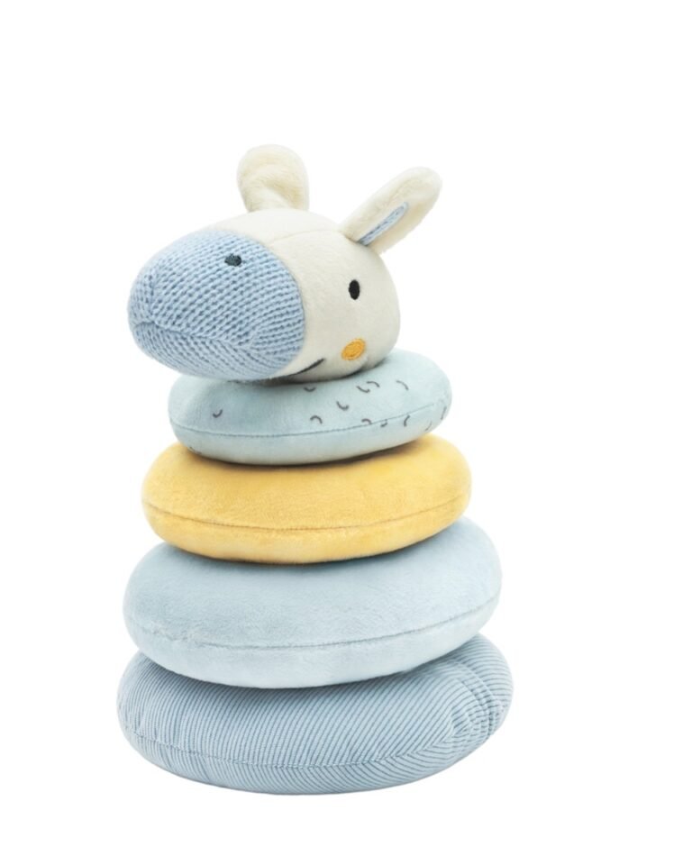 Kikka Boo plišana igračka kula za slaganje - Stripy Friends